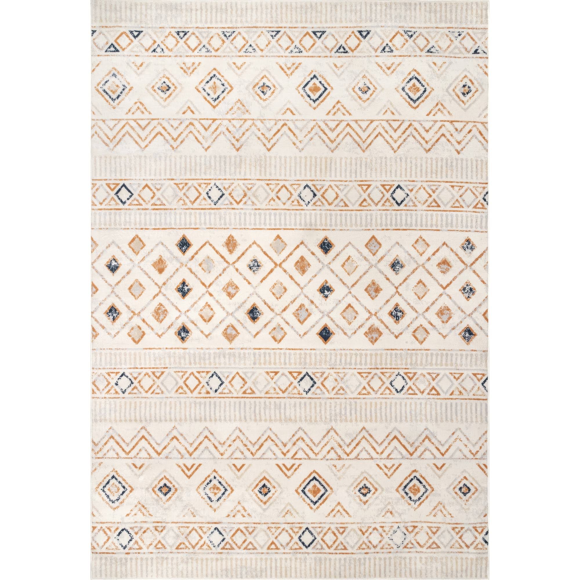 nuLOOM Sevanna Distressed Tribal Trellis Area Rug - 4' x 6' - Beige PU_2KHHBJVO