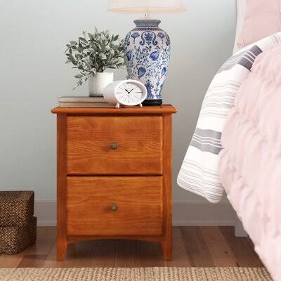 Faringdon 2 Drawer Nightstand Three Posts Color: Cherry QN_DGUUBQSZ