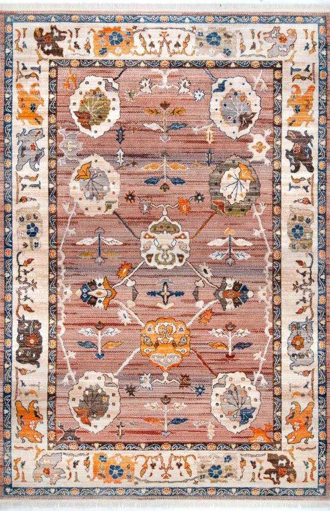nuLOOM Connie Vintage Floral Light Brown 3 ft. x 5 ft. Area Rug VK_OTV6SRCX
