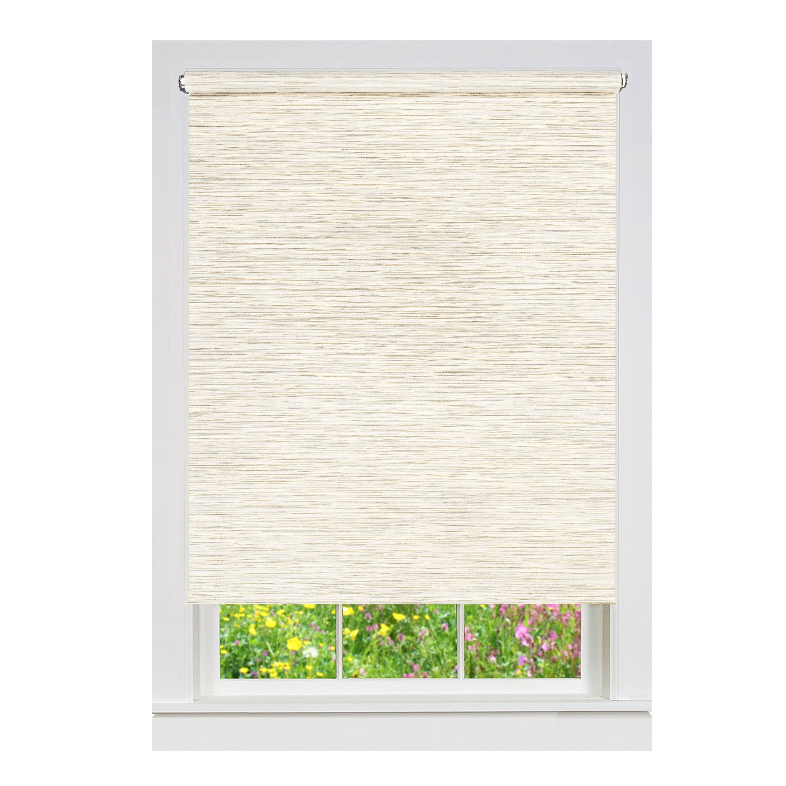 Achim Privacy Linen Cordless Light Filtering Woven Fabric Roller Shade 42 in. W x 72 in. L NR_47I5XGRW