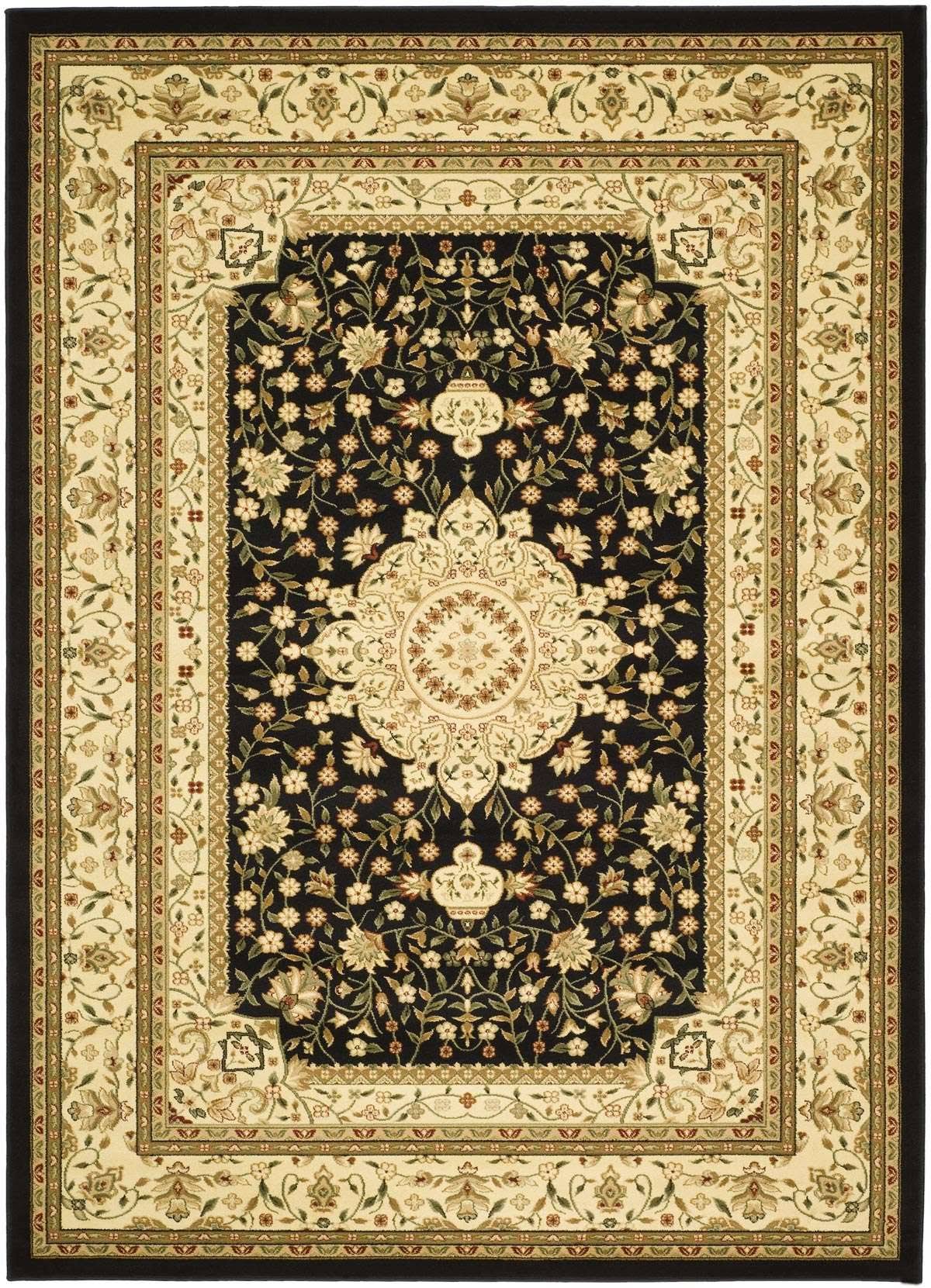 Safavieh Lyndhurst LNH213A Black/Ivory 8' x 11' Area Rug DL_2ZDE7YZP