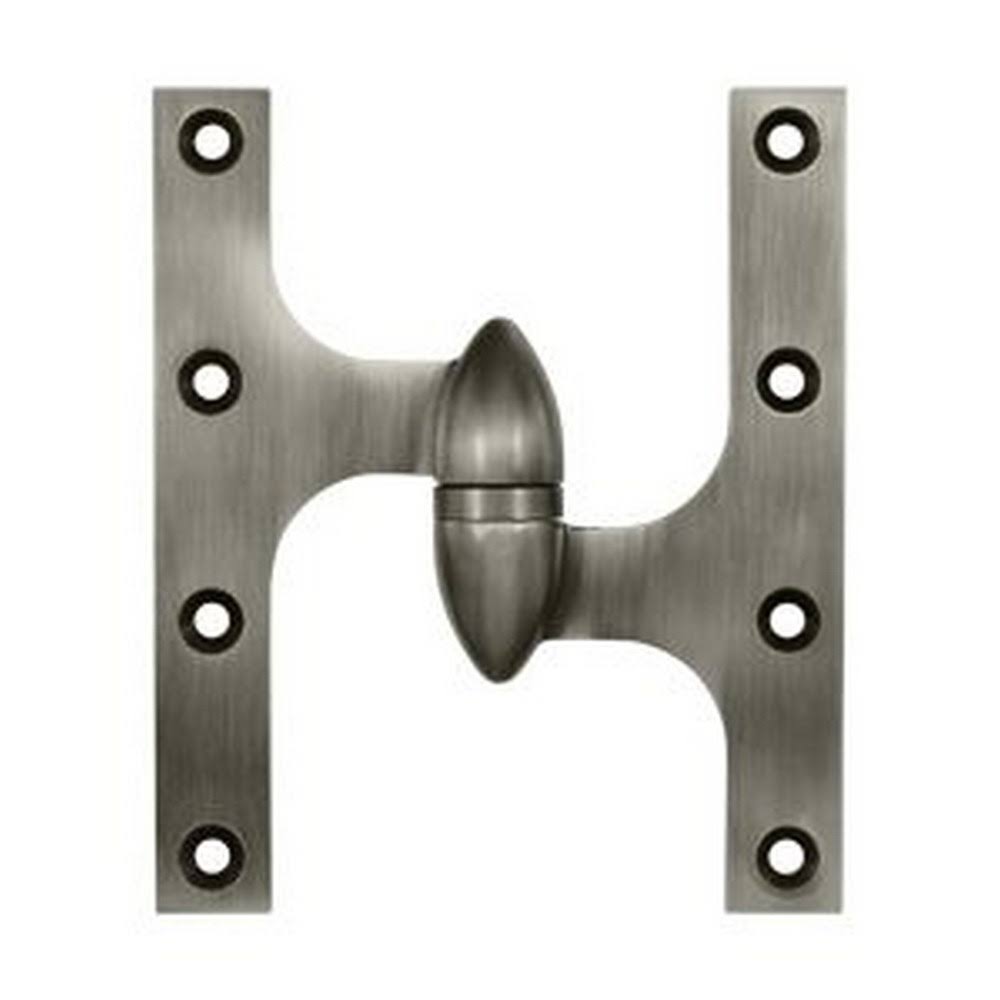 Deltana 6 x 5 inch Olive Knuckle Hinge Antique Nickel OK6050B15A-R ZQ_KHJSCZYI