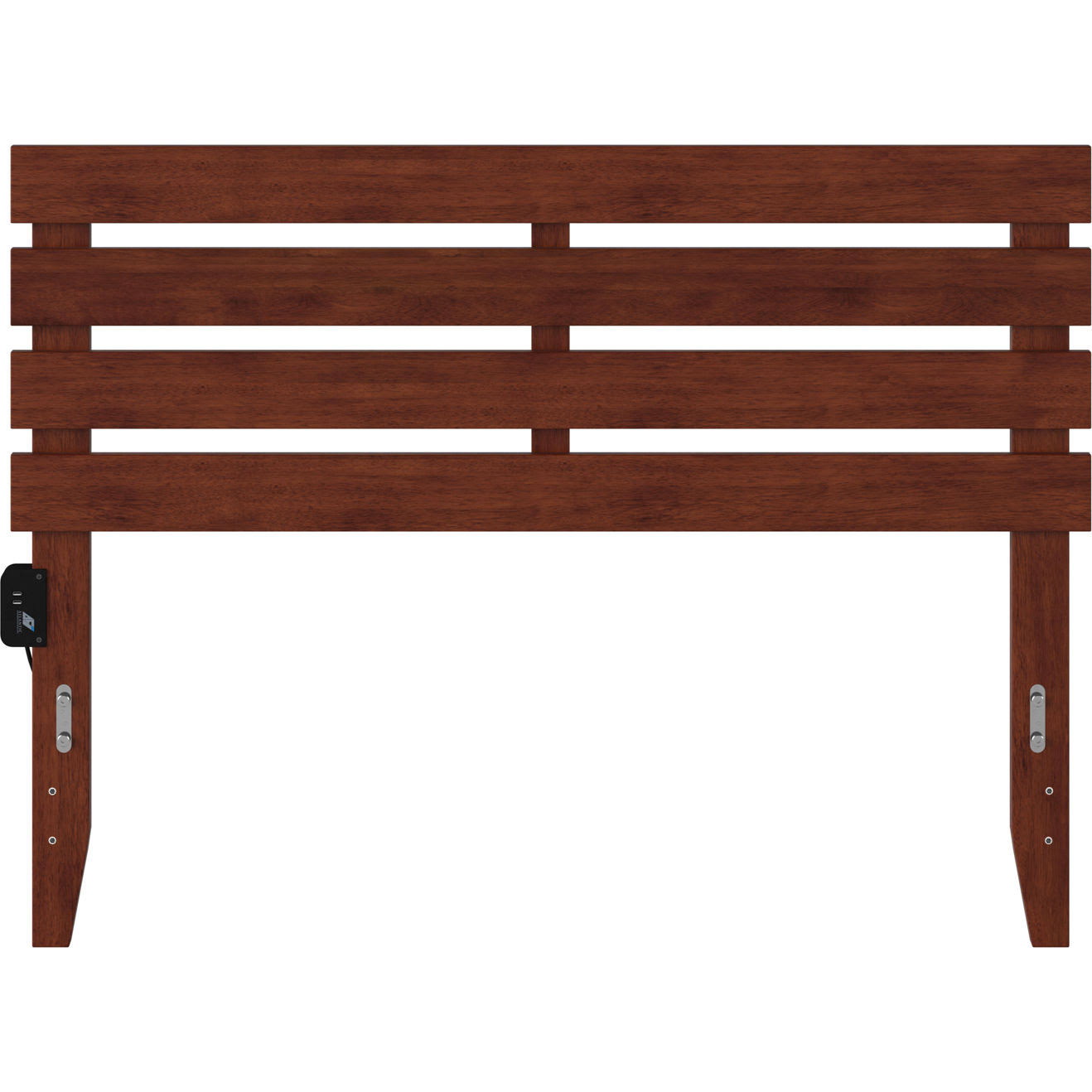 Atlantic Furniture Oxford Full Headboard in Walnut with USB Turbo Charger SD_OBJYWGEL