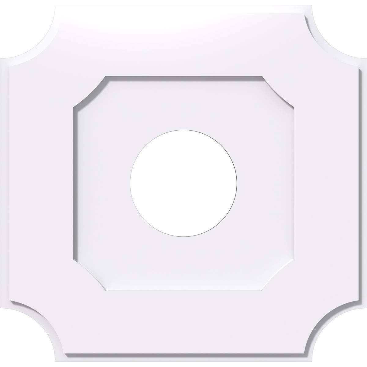 16 inchod x 5 inchid x 9 1/2 inchc x 1 inchp Locke Architectural Grade PVC Contemporary Ceiling Medallion MV_9YYDDDZP