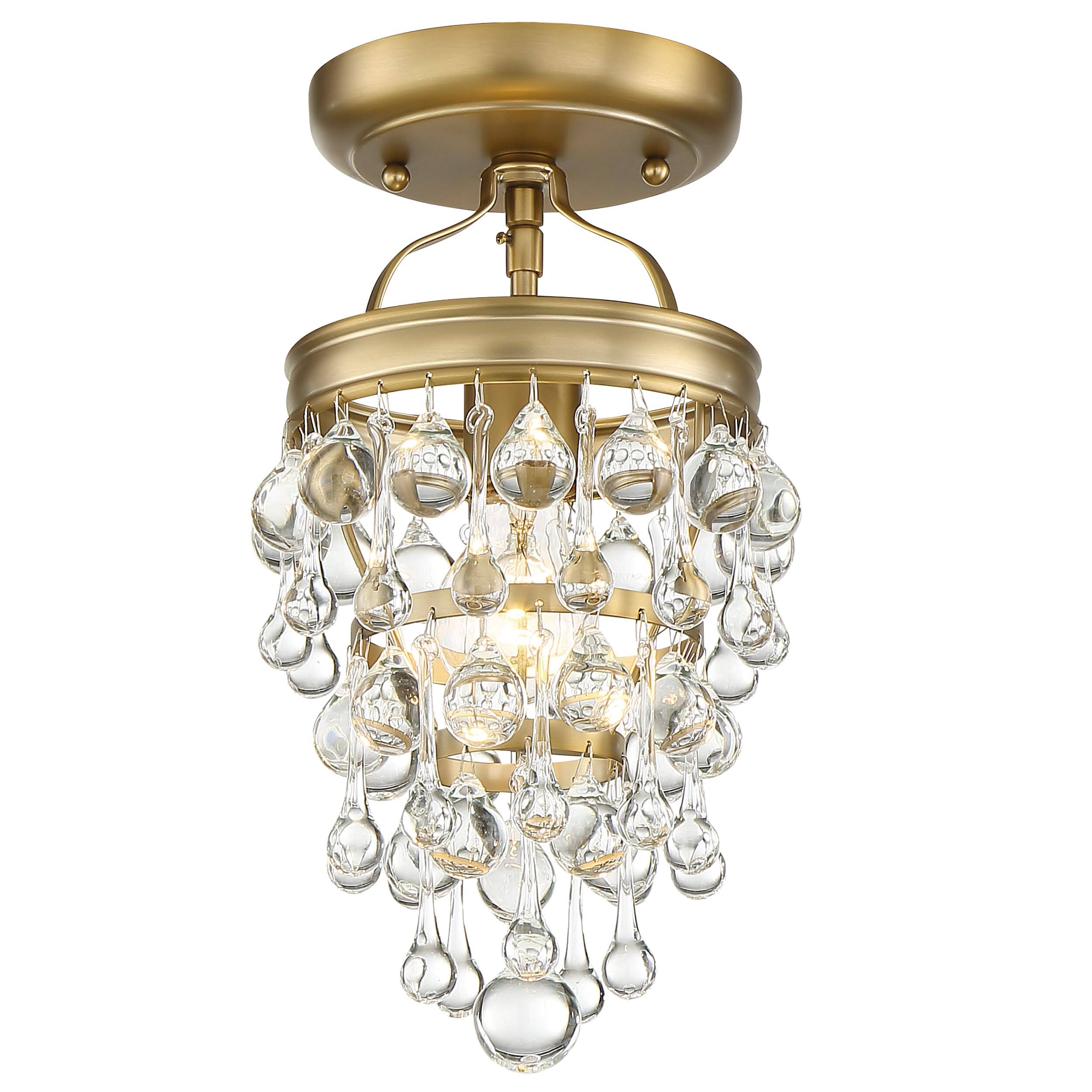 Crystorama 131-VG_CEILING Calypso 1 Light Vibrant Gold Ceiling Mount 9E_ZXF3VHT4