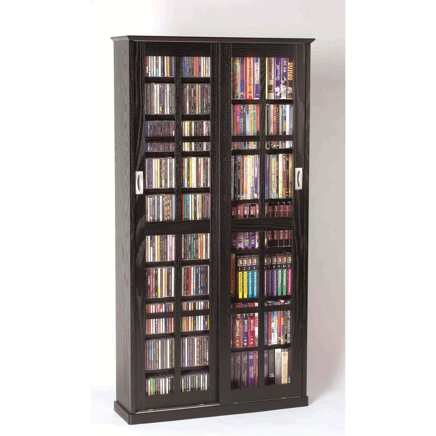 Leslie Dame Multimedia Storage Cabinet (Black) MS-700B RV_BTXLQFTR