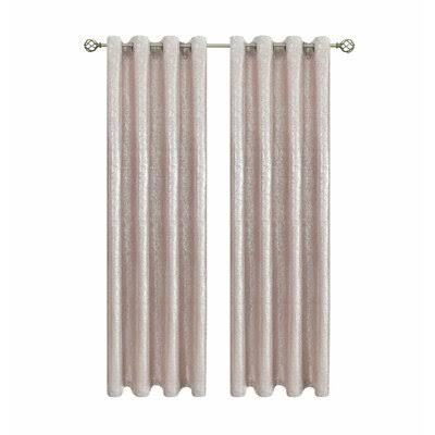 Delrico Abstract Blackout Thermal Grommet Curtain Panels Rosdorf Park Curtain Color Rose/Pink 3G_VDBQKJNG