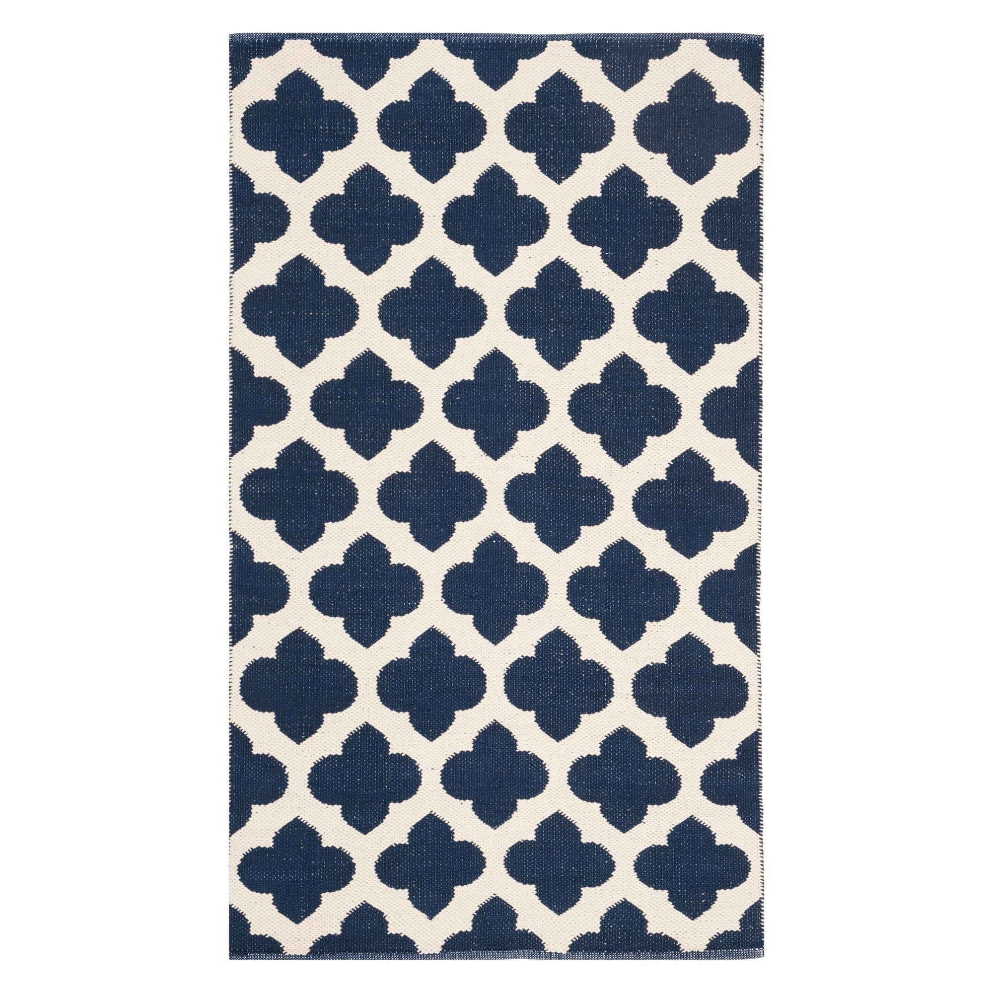 Safavieh Montauk MTK723H Area Rug Navy / Ivory 3' x 5' Rectangle KP_8R9JITVY