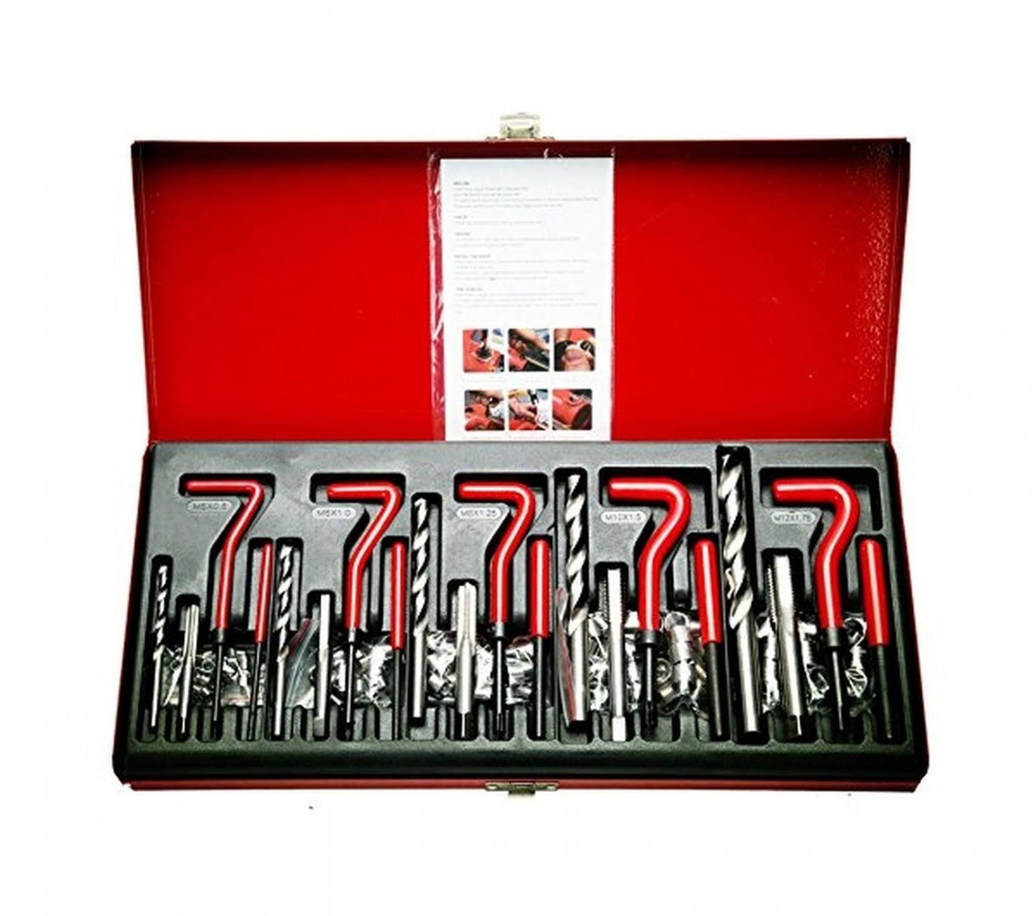 8milelake 131pcs Stripped Thread Rethread Helicoil Repair Kit Metric M5 M6 M8 M10 M12 UE_CQADOBLM