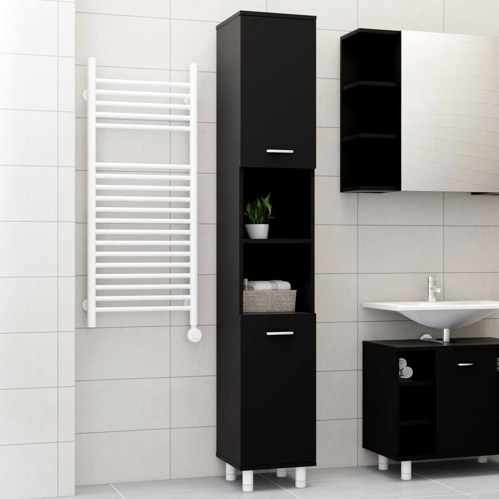 vidaXL Bathroom Cabinet Black 11.8 FA_2B4I0MEU