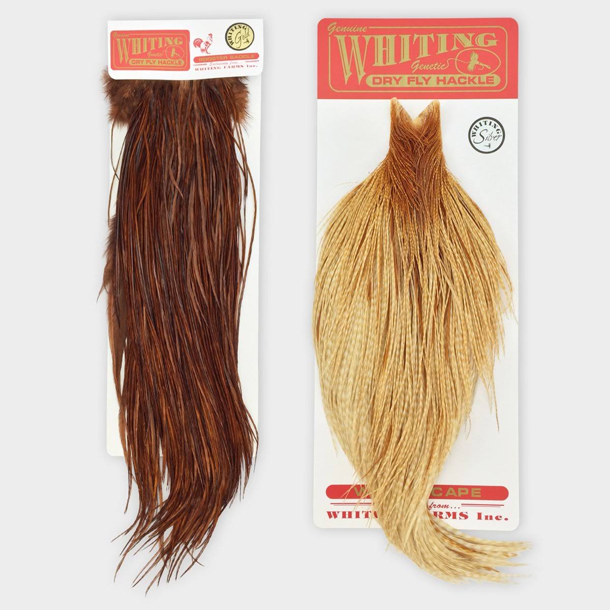 Whiting Full Saddle - Bronze Grade White Dyed Golden Olive XE_X7CYY4JM
