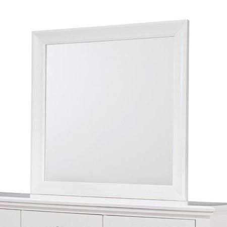 Signature Design by Ashley B592-36 Langlor Collection Bedroom Mirror, White B9_QK9GVXHC