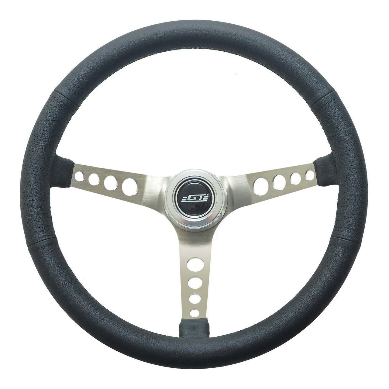 GT Performance 35-5445 Retro Leather Steering Wheel FI_G5IDAMCX