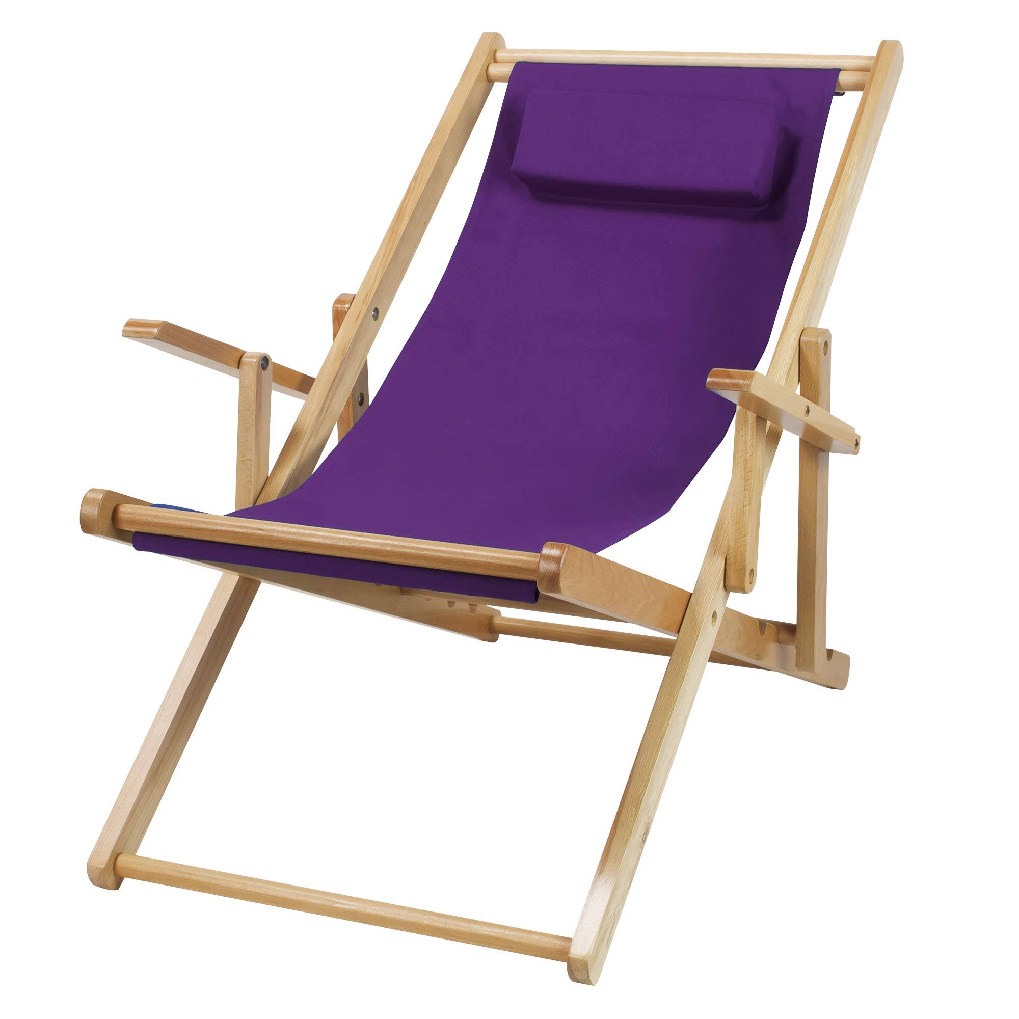 Casual Home Sling Chair, Purple Canvas PD_M28AKHP3