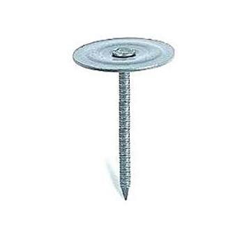 3 in. Electro Galvanized Metal Round Cap Roofing Nails. 25 lb., from National Nail EH_BRLA2N3Z