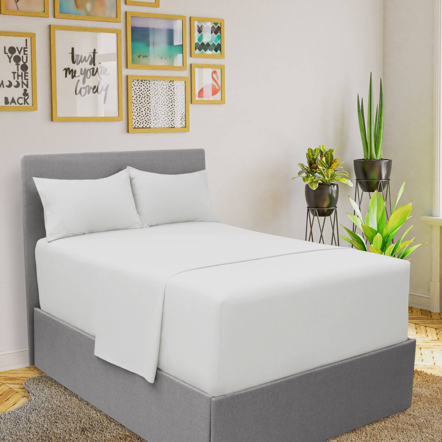 Mellanni Extra Deep Pocket Sheets - Twin Size Sheet Set - 3 Piece 1800 Brushed Microfiber Bedding with Extra Deep Pocket Fitted DE_0J5FZTCL