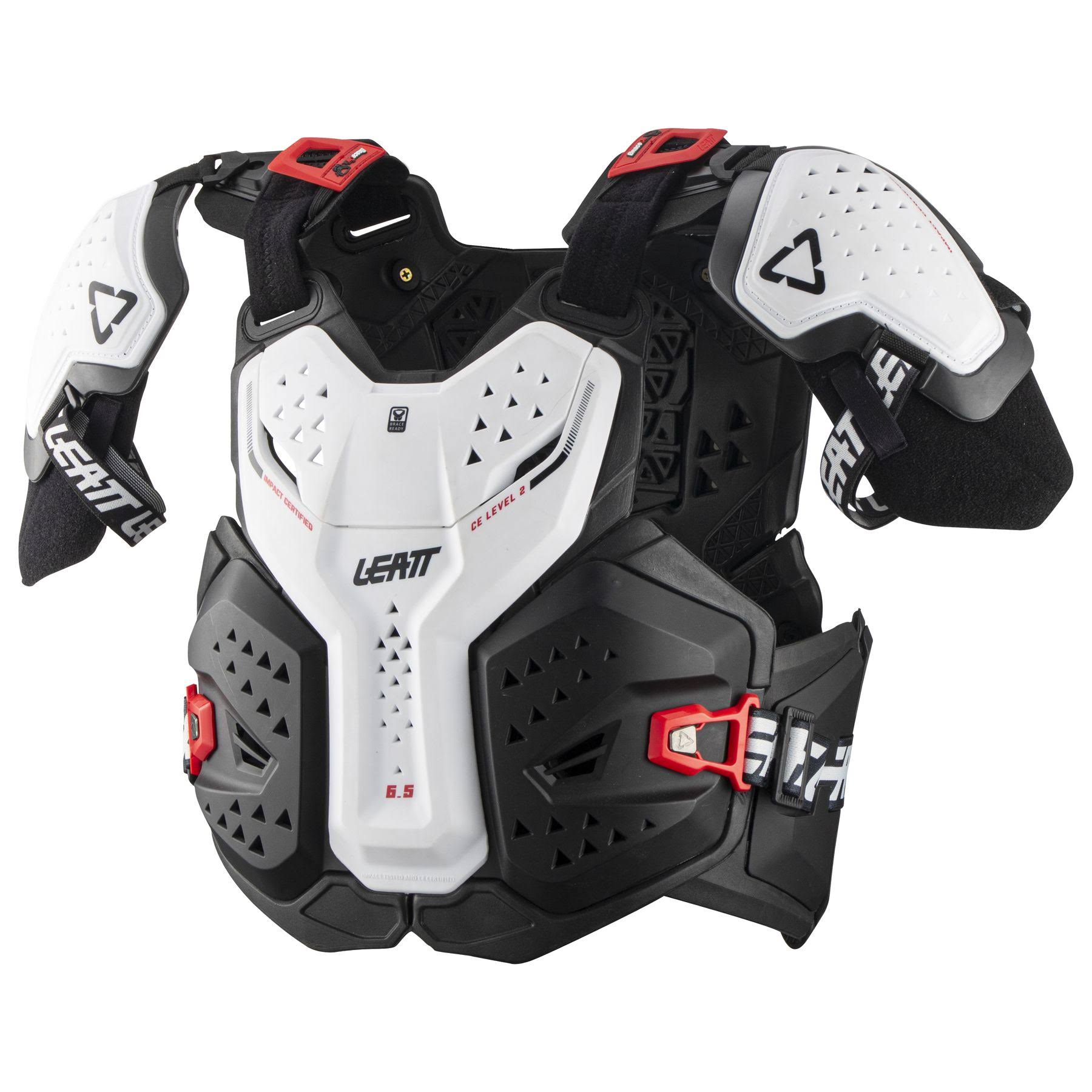 Leatt 6.5 Pro Chest PROTECTOR, White, Size 2XL AQ_TLFPIUBA