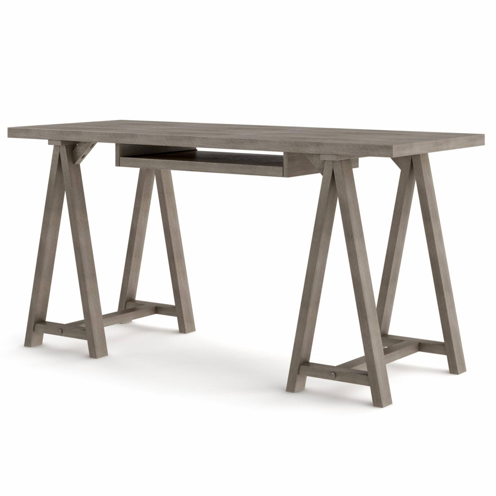 Brooklyn + Max 60 in. Rectangular Farmhouse Grey Writing Desk XO_7PVAD92Q