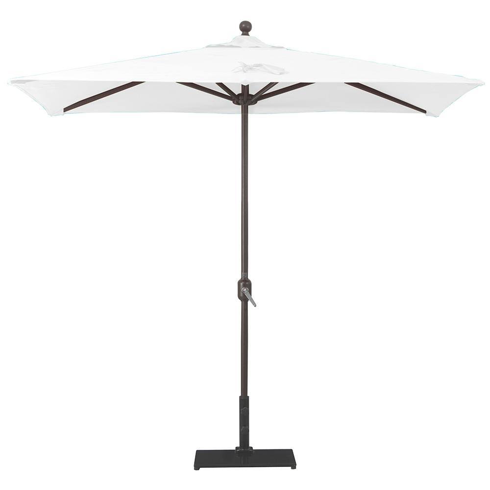 Galtech International - Half Wall - 3.5' x 7' Umbrella 54: Natural AB: Antique Bronze 7T_VP0LERWH