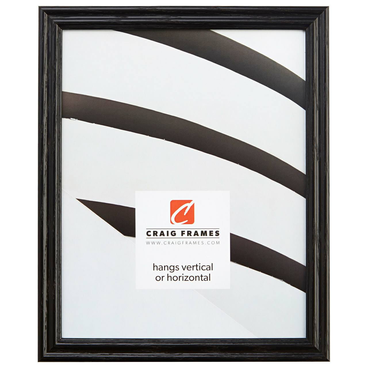 Craig Frames Wiltshire 200, Traditional Black Hardwood Picture Frame, 23 x 27 inch HE_X4YR5OT8