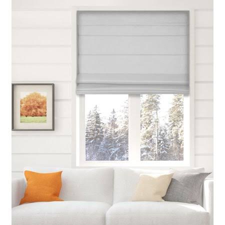 Arlo Blinds Thermal Room Darkening Cordless Fabric Roman Shades, Color Light Gray, Size 36 inchw x 60 inchh, Size 36W x 60H LE_TJOB0I0O