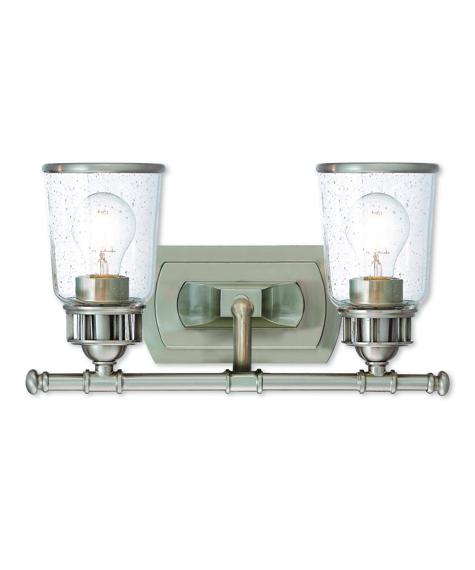 Livex Lighting 10512-91 Lawrenceville 2 Light Bath Vanity, Brushed Nickel WJ_A3JNAAWR