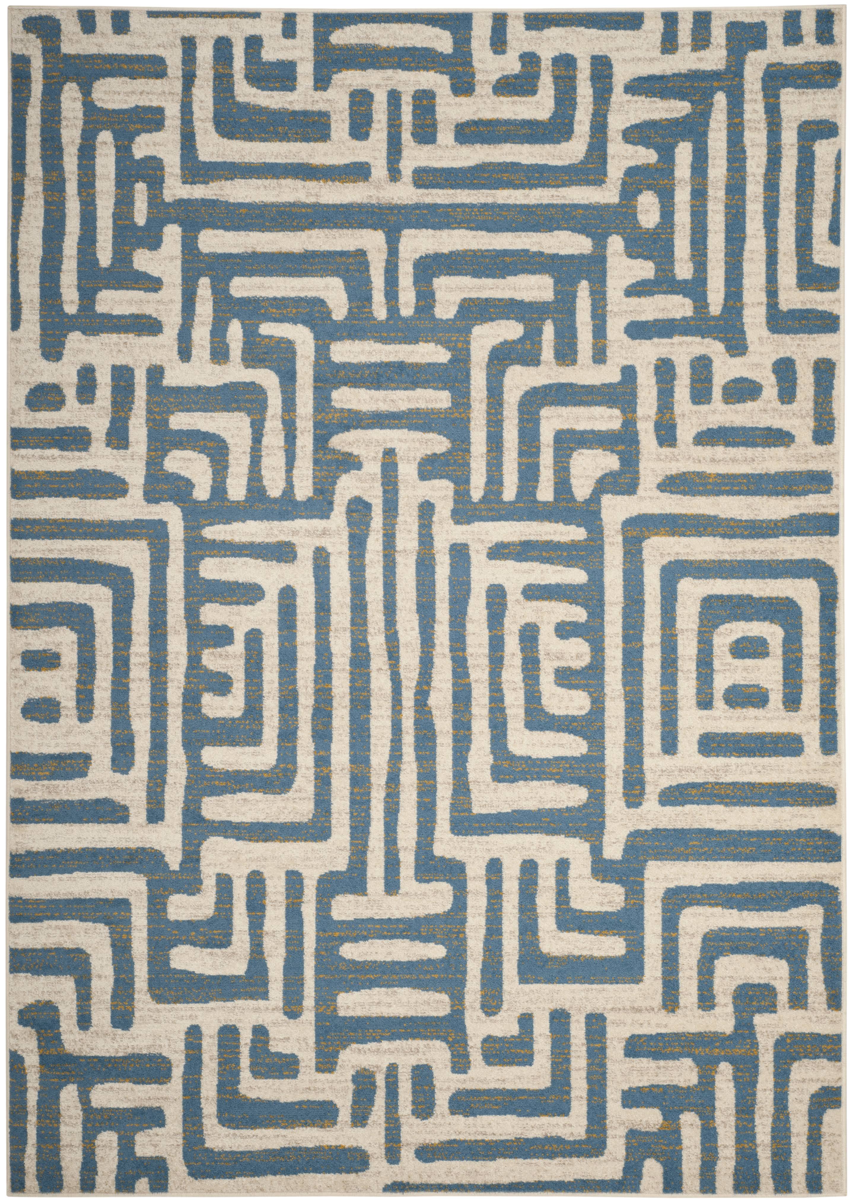Safavieh Amsterdam Ivory / Light Blue Rug (4' x 6') FY_D8LYG4FB