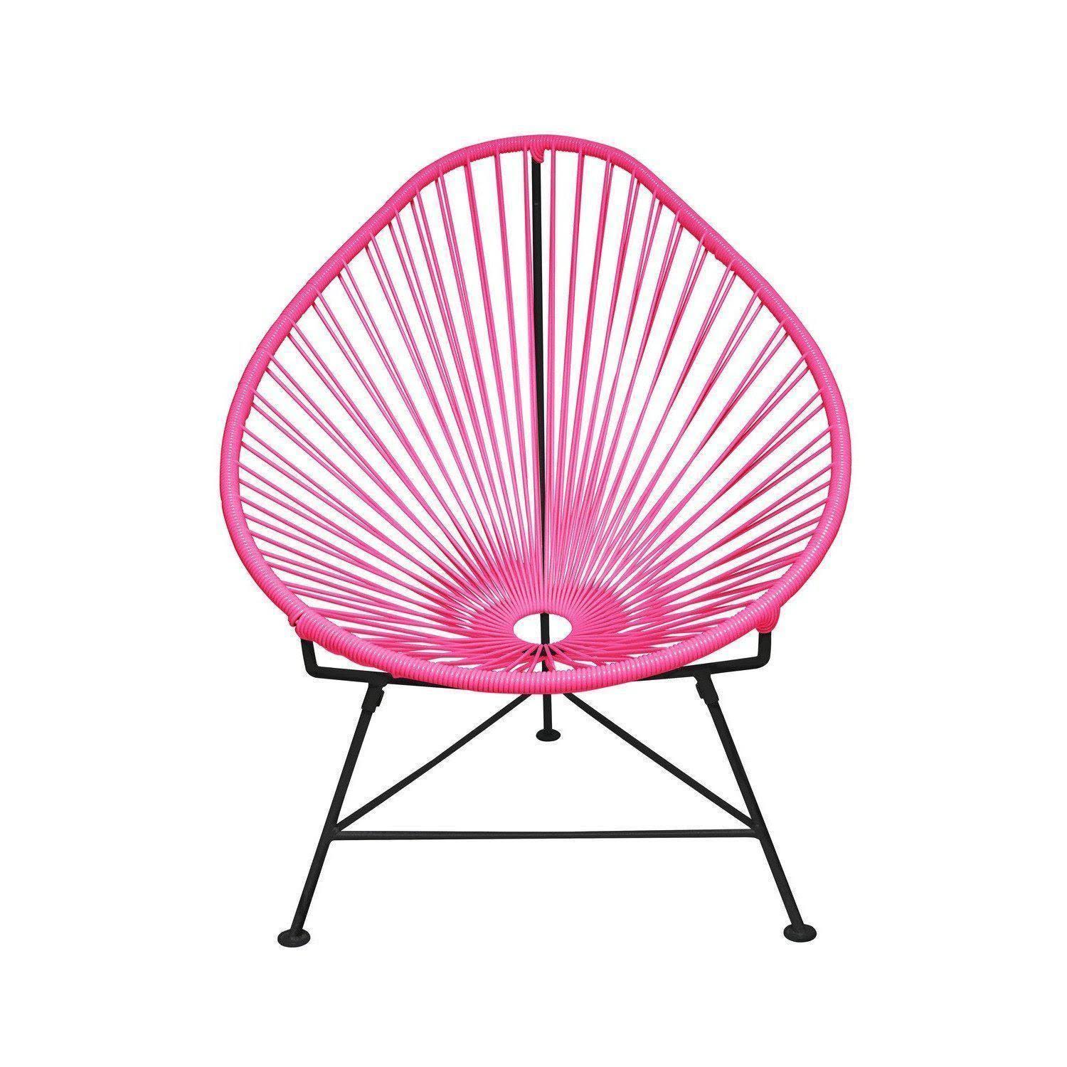 Innit Designs Acapulco Chair - Black Frame, Pink 9E_Y4VB65CA
