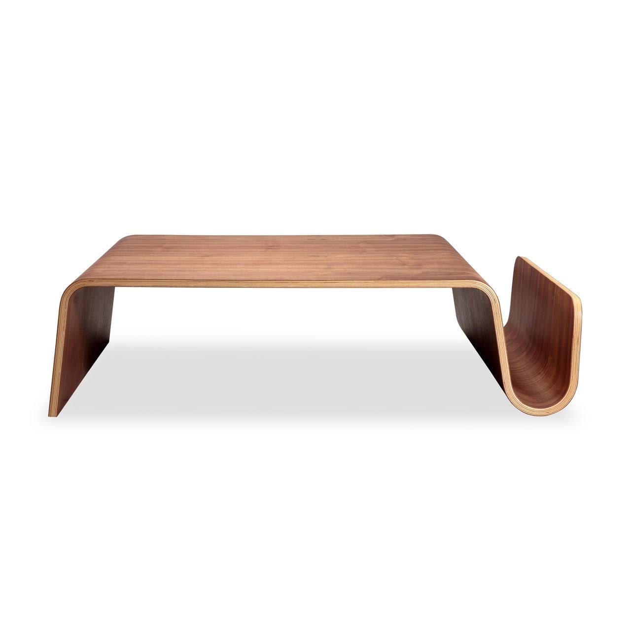 Kardiel Scando Mid-century Modern Plywood Coffee Table, Walnut YZ_NR0TW2JN