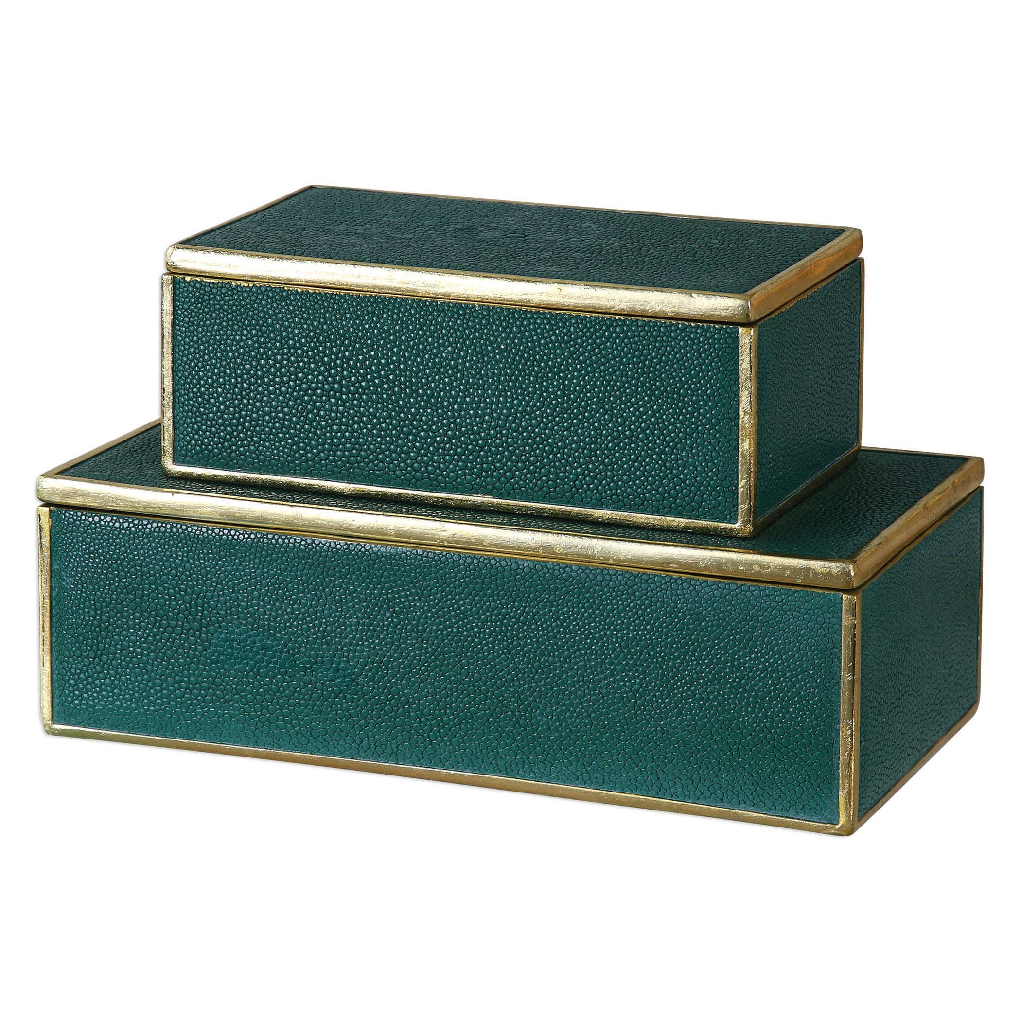 Uttermost Karis Emerald Green Boxes (Set of 2) LP_NMA8BP1Q