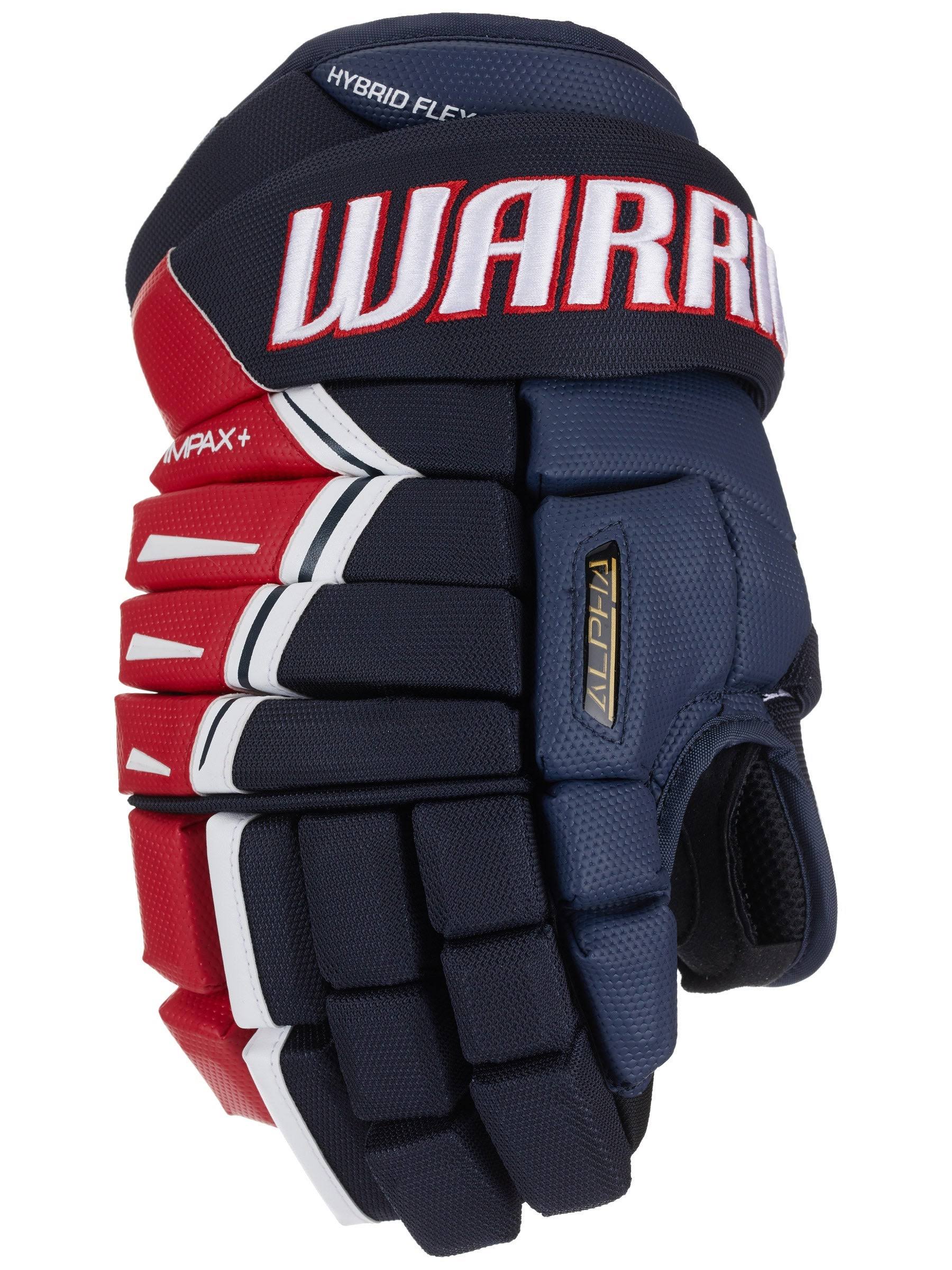 Warrior Alpha DX Hockey Gloves - Senior - Navy/Red/White - 14.0 NK_LJ6LHDTK