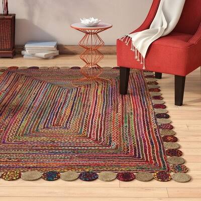 Francisco Handmade Flatweave Red/Multicolor Area Rug Bungalow Rose Rug Size: Rectangle 3' x 5' XY_LDZU8SMN