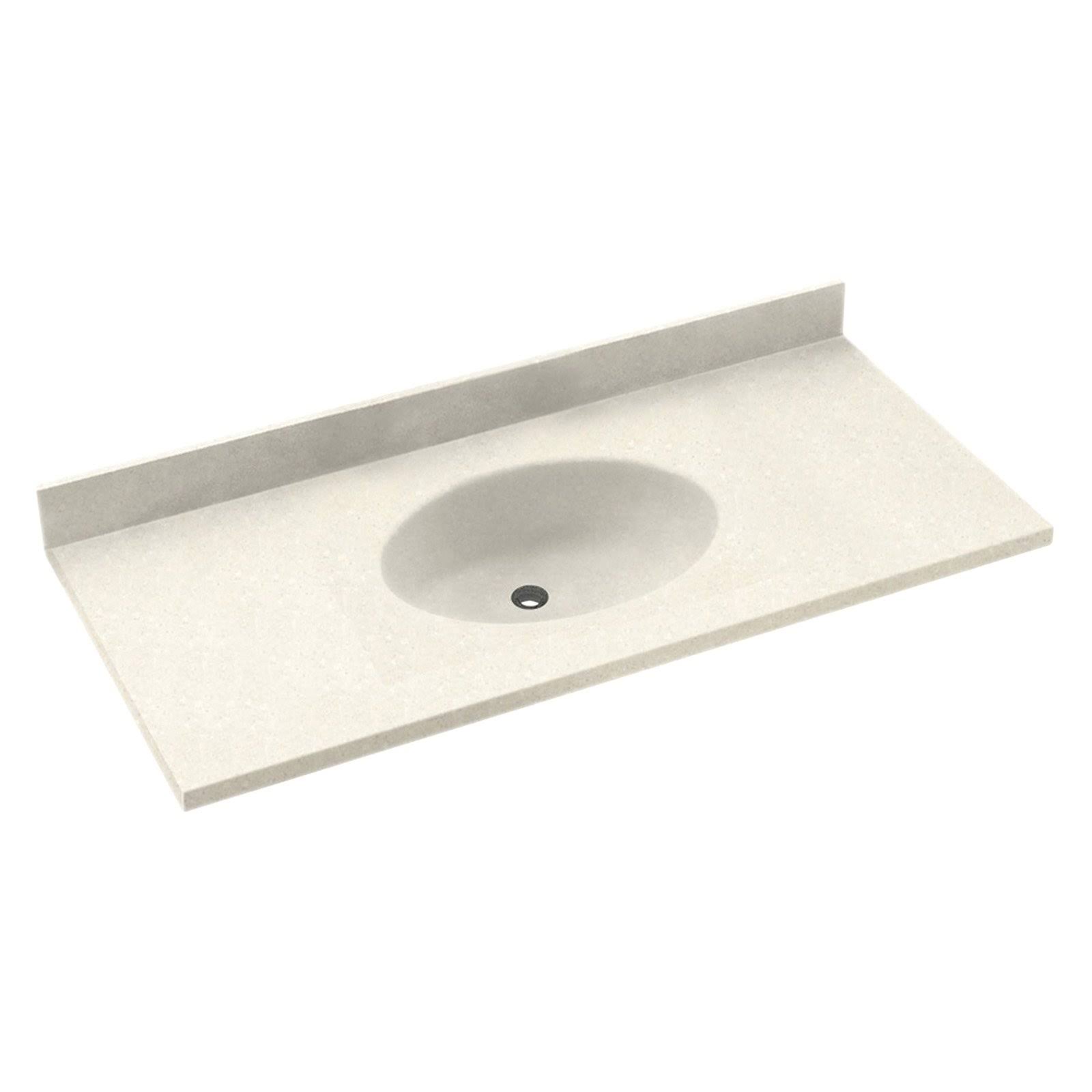 Swanstone 37W x 22.5D in. Chesapeake Solid Surface Vanity Top - Bisque AW_AYWIQZSN