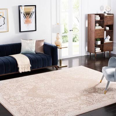 Calidia Power Loom Beige/Cream Rug Laurel Foundry Modern Farmhouse Rug Size Rectangle 8' x 10' 7V_Q5DBRVQZ