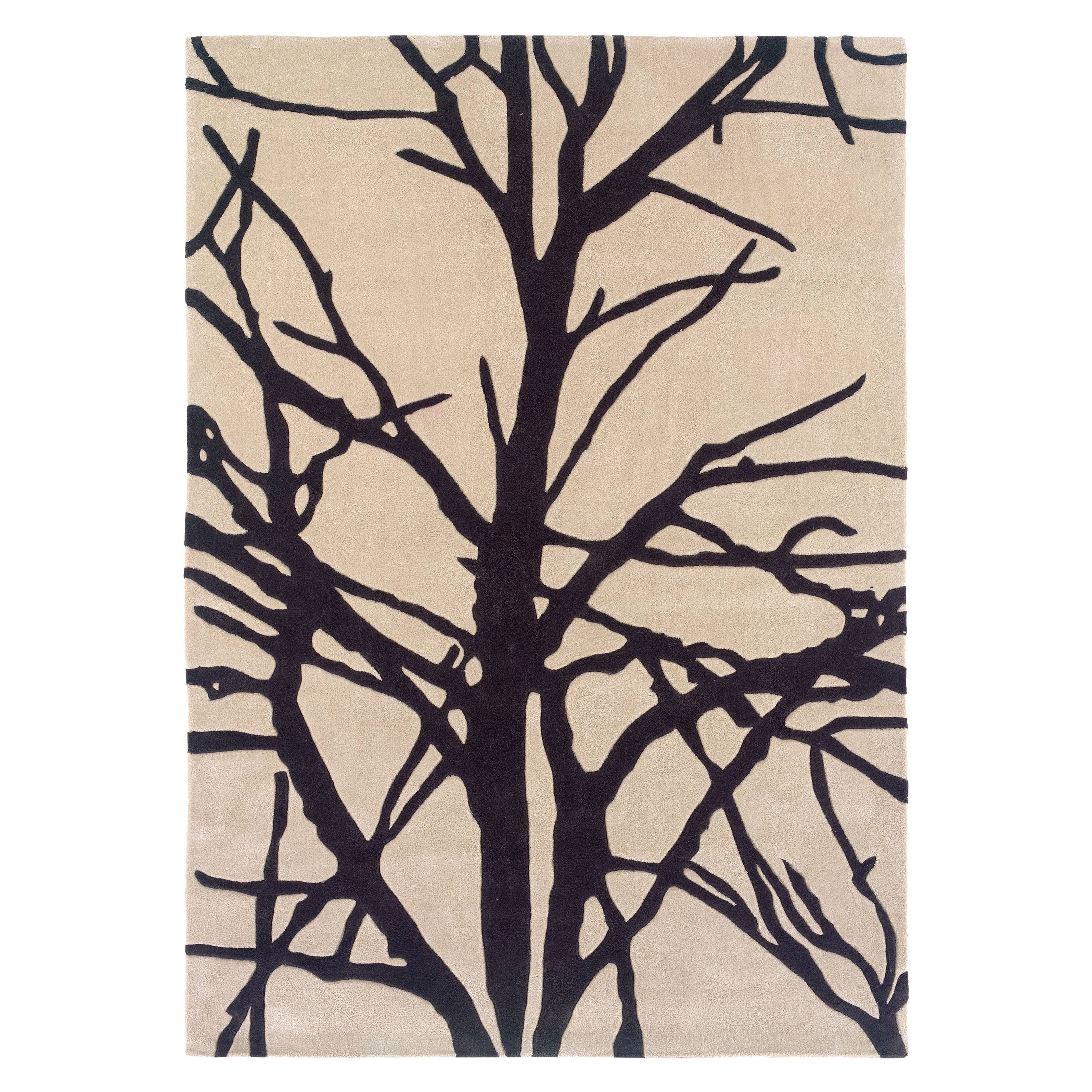 Linon Rug-tab3 Trio Area Rug - Cream / Charcoal - 8 x 10 ft. ZY_DP03FNRO