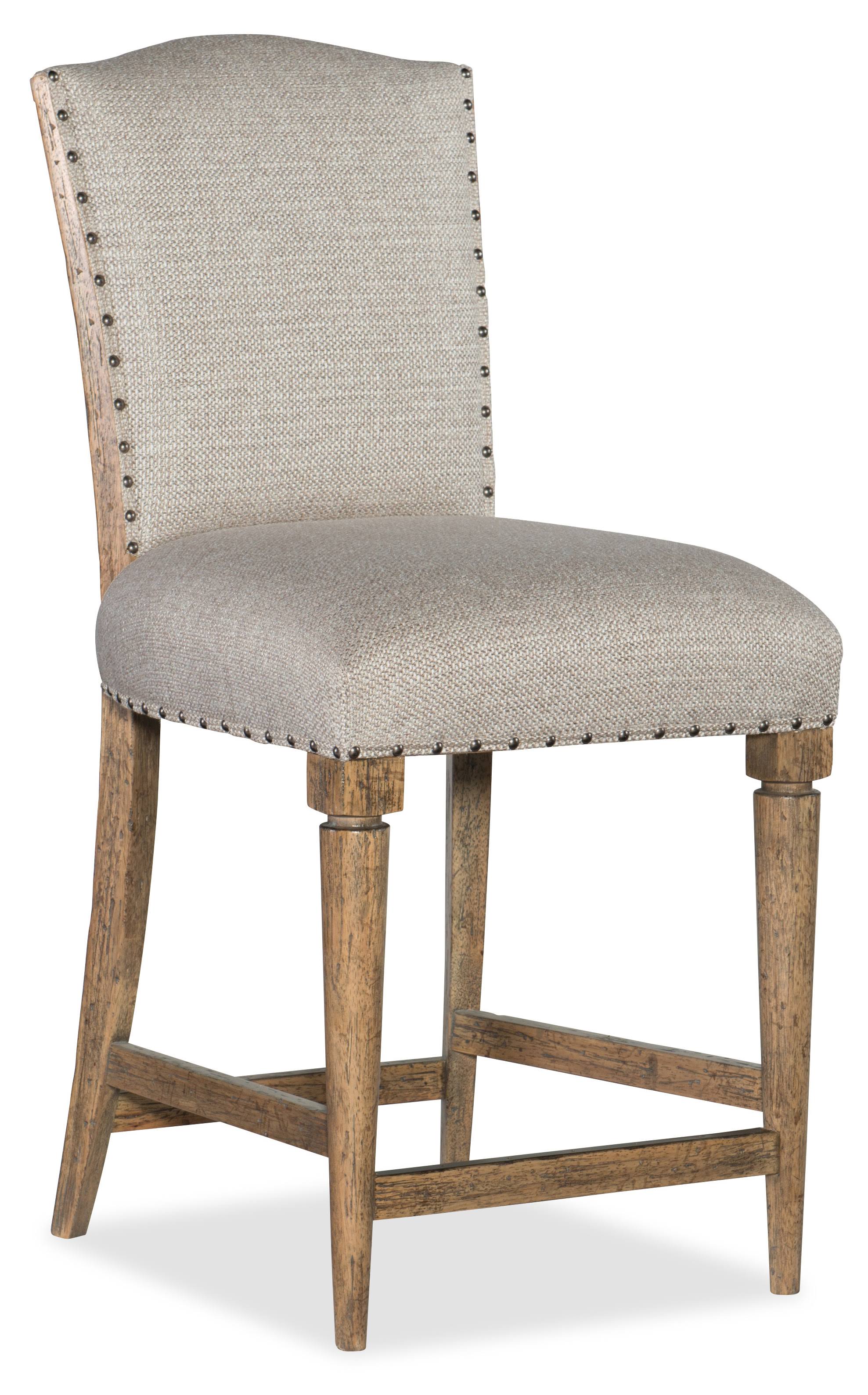 Hooker Furniture Roslyn County Medium Wood Deconstructed Counter Stool KV_WIHNR2BZ