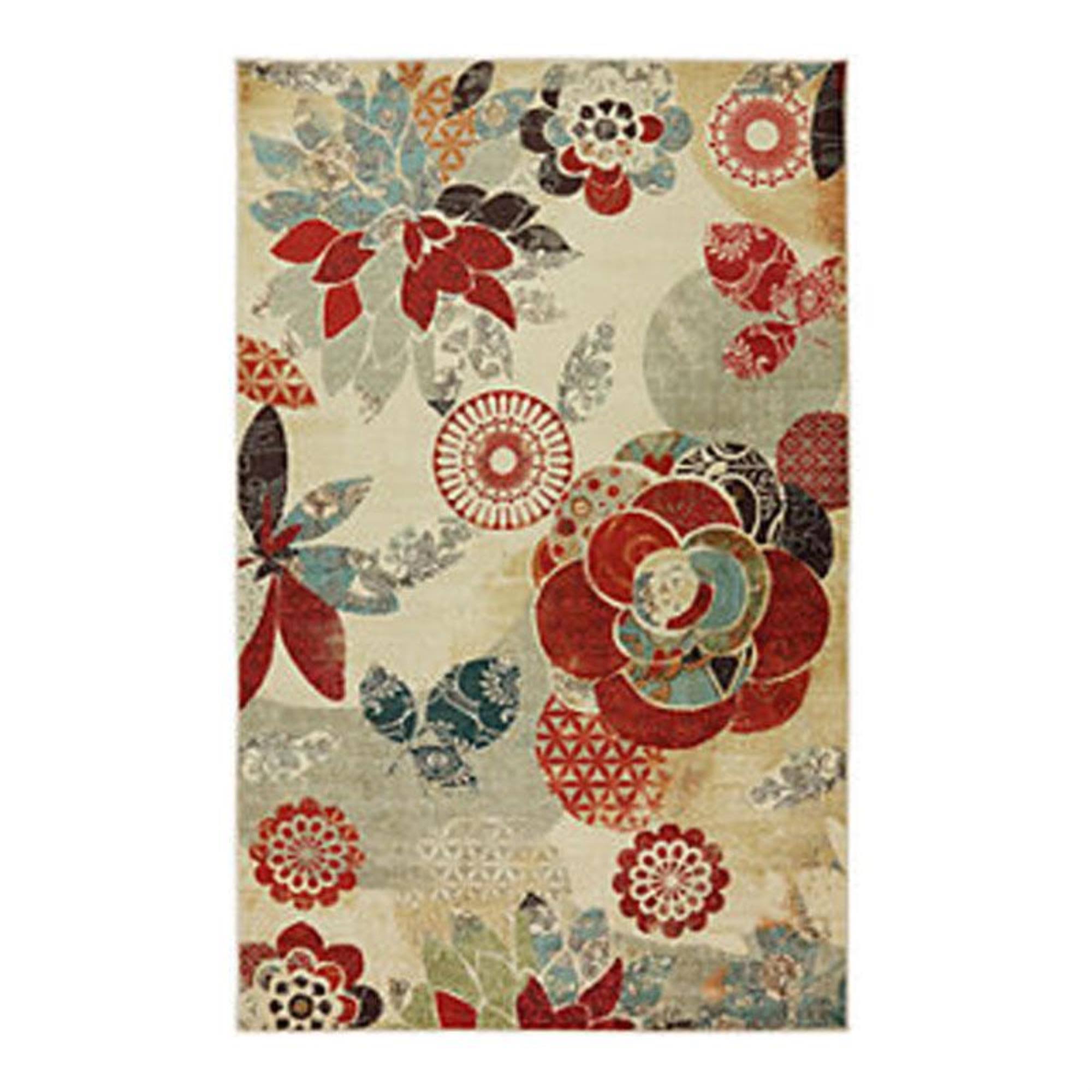 Mohawk Home Strata Geo Floral Pattern Area Rug - 7'6 L6_VB1TH2ID