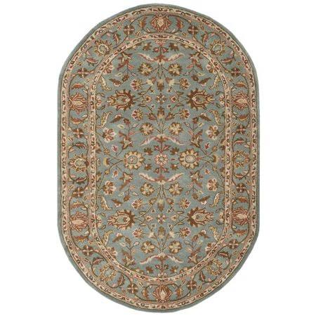 Cranmore Oriental Handmade Tufted Wool Blue Area Rug Charlton Home Rug Size Oval 5' x 8' C8_F5O1P7TC