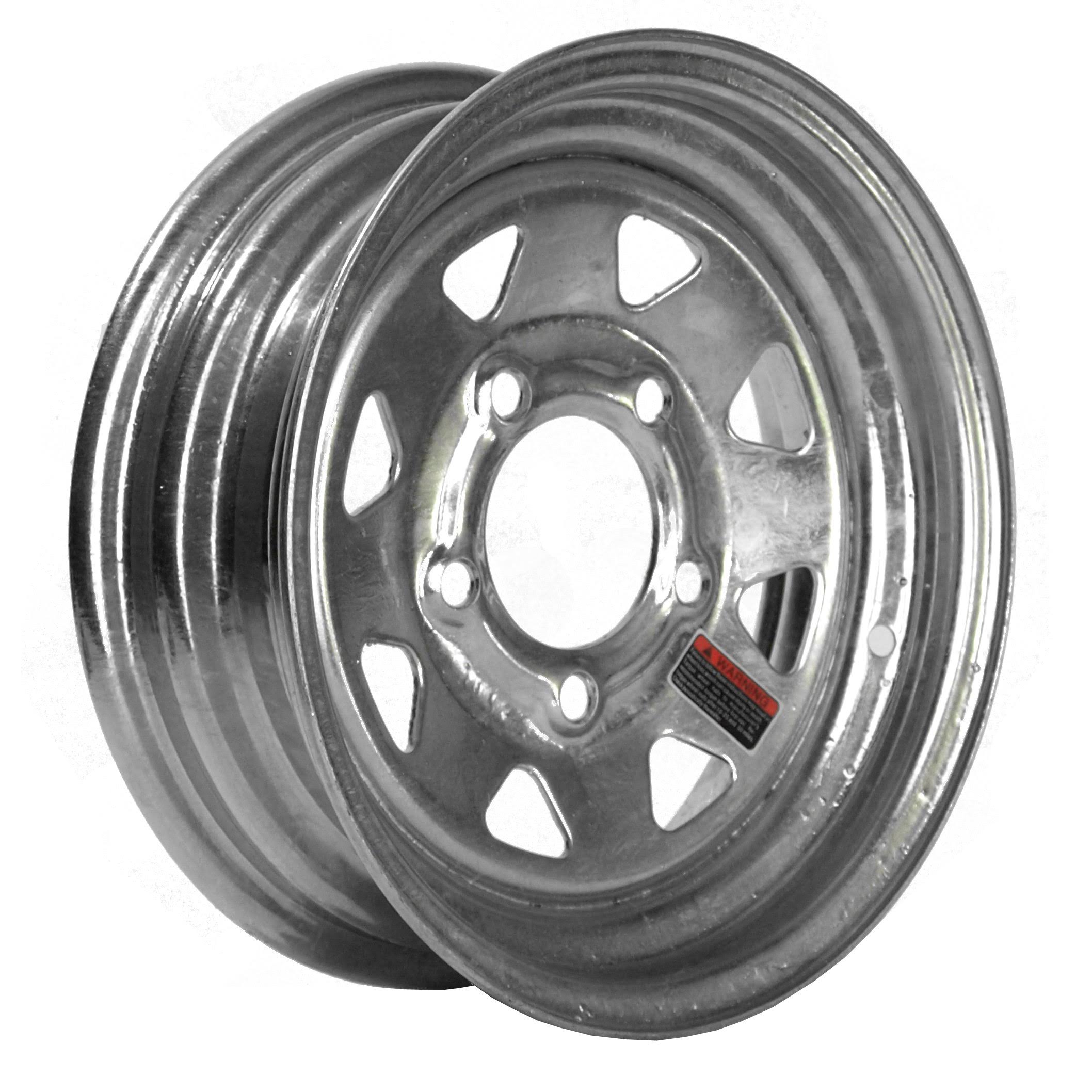 American Tire 20134 12 in. 5 Hole Galvanized Spoked Wheel WV_YXYPR0JY