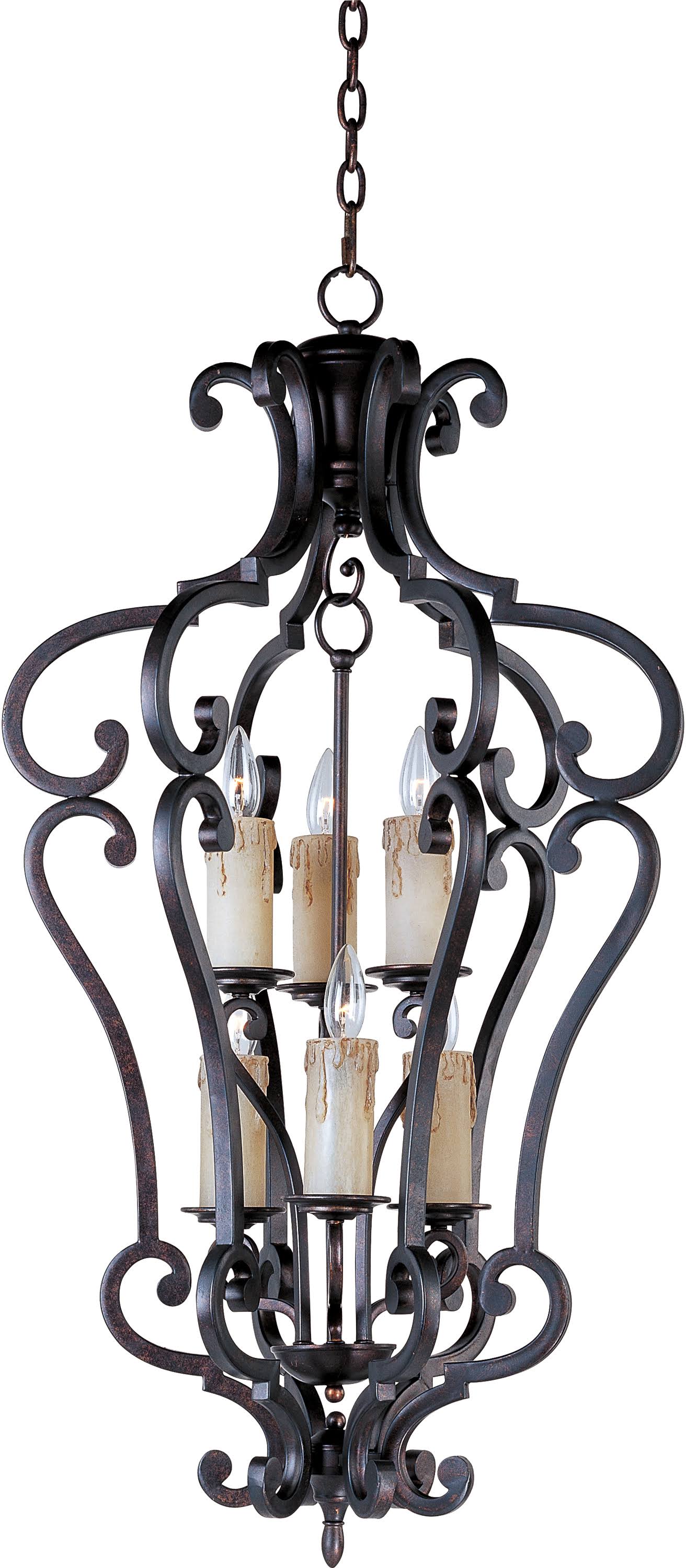 Maxim 20743CU Richmond 6-Light Entry Foyer Pendant, Colonial Umber 62_0L1A7ET1