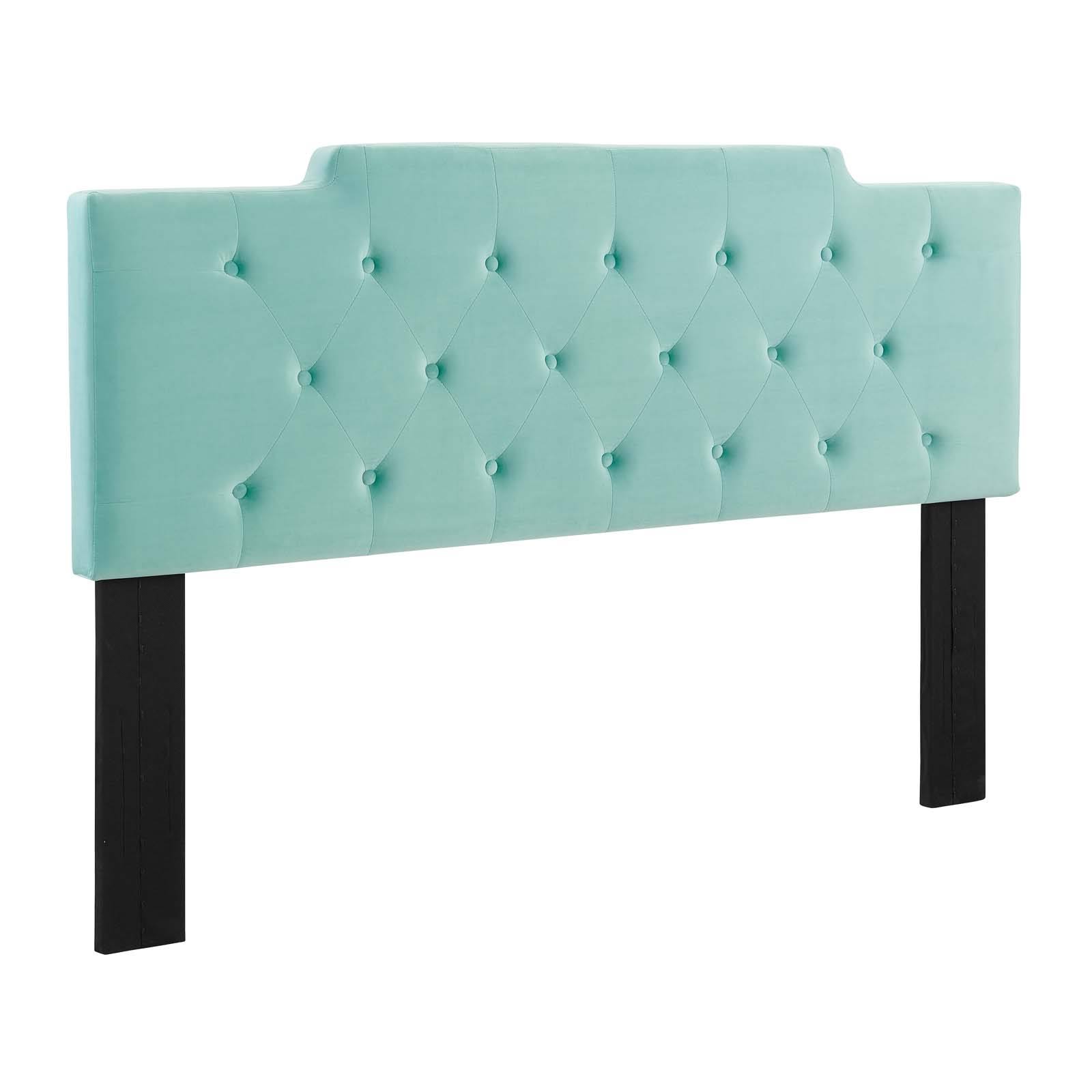 Modway Juliet Tufted Full/Queen Performance Velvet Headboard - Mint FS_AZV5U5IW