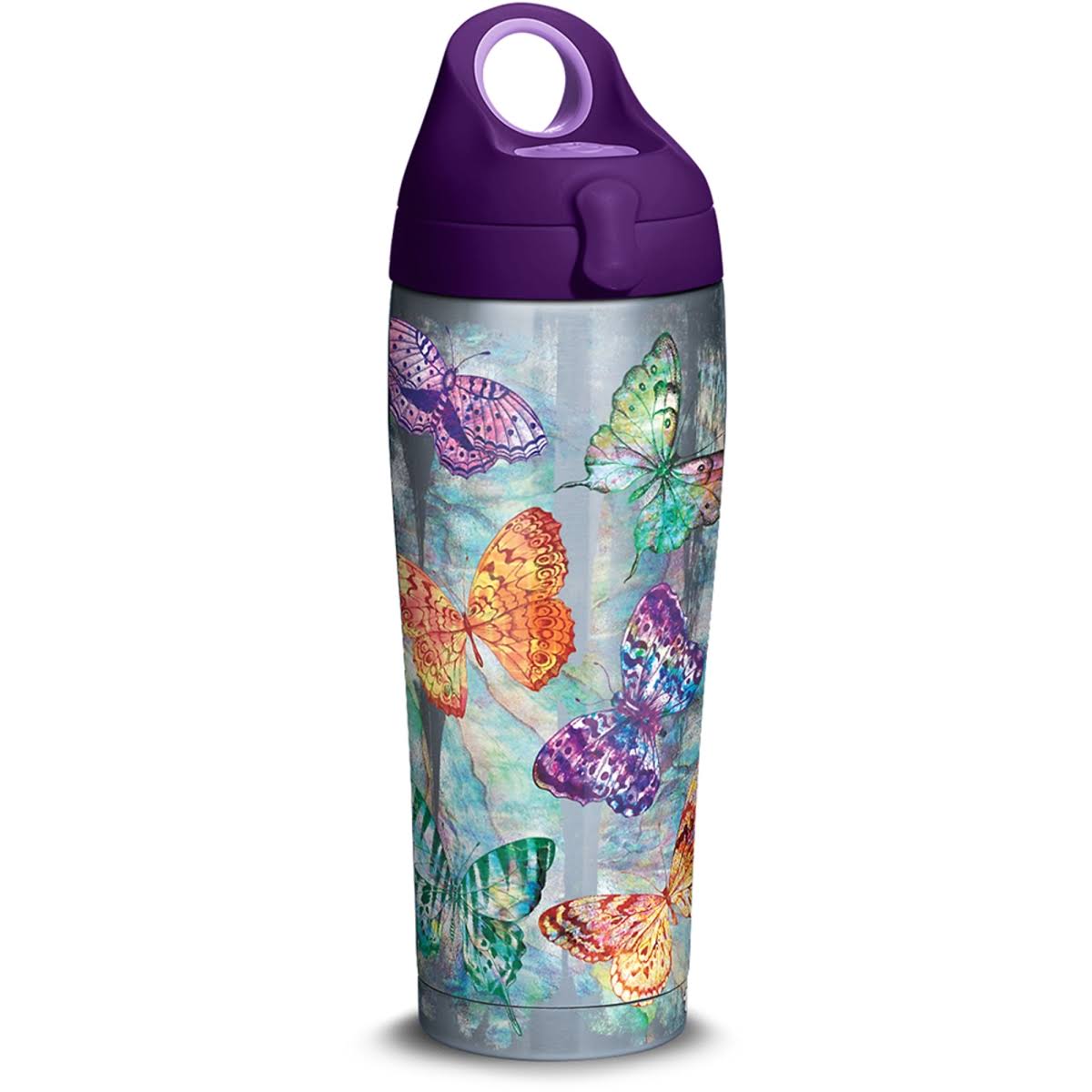 Tervis Butterfly Glow 24 oz. Stainless Steel Water Bottle with Lid VF_RGKKQOTP
