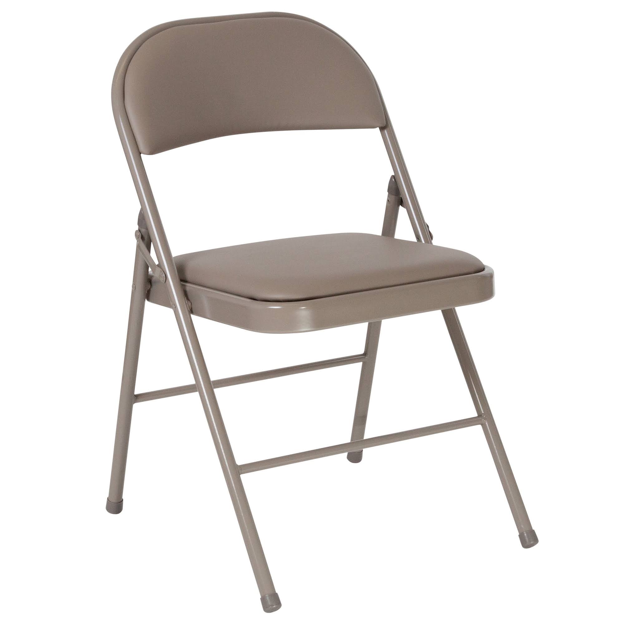 Flash Furniture 4 Pk. Hercules Series Double Braced Gray Vinyl Folding Chair WT_0UZ78TGM