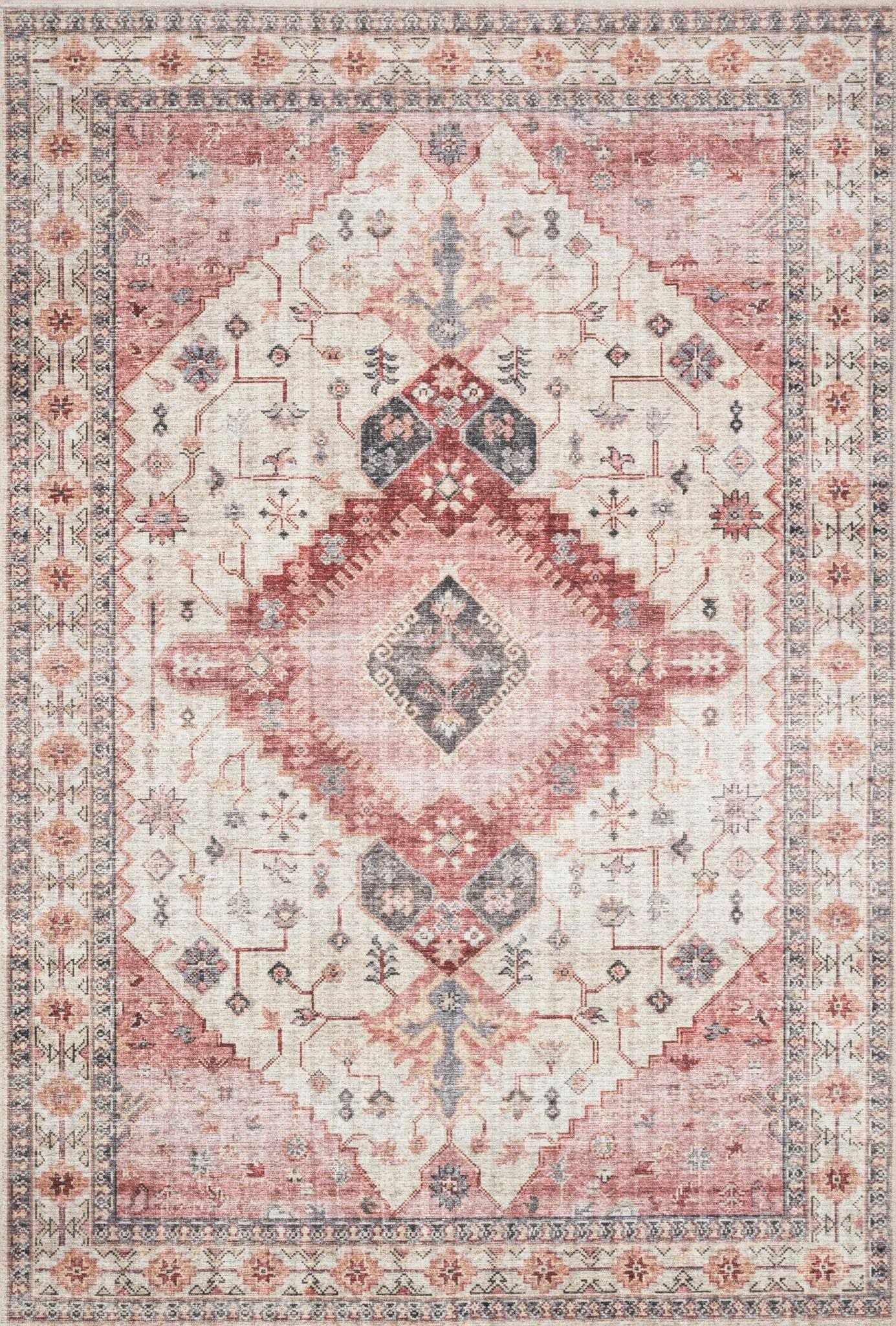 Loloi II Skye SKY-02 Ivory/Berry Rug, 6'0 1M_PBGZQUOV
