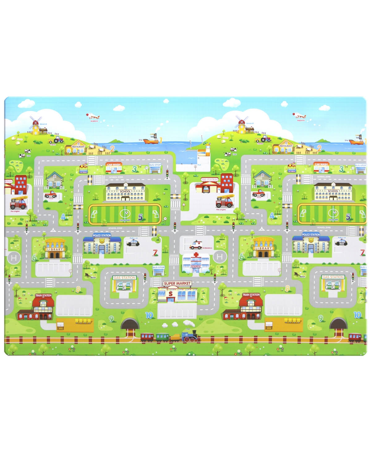 Baby Care Outdoor Picnic Mat in Town HN_62NH5621