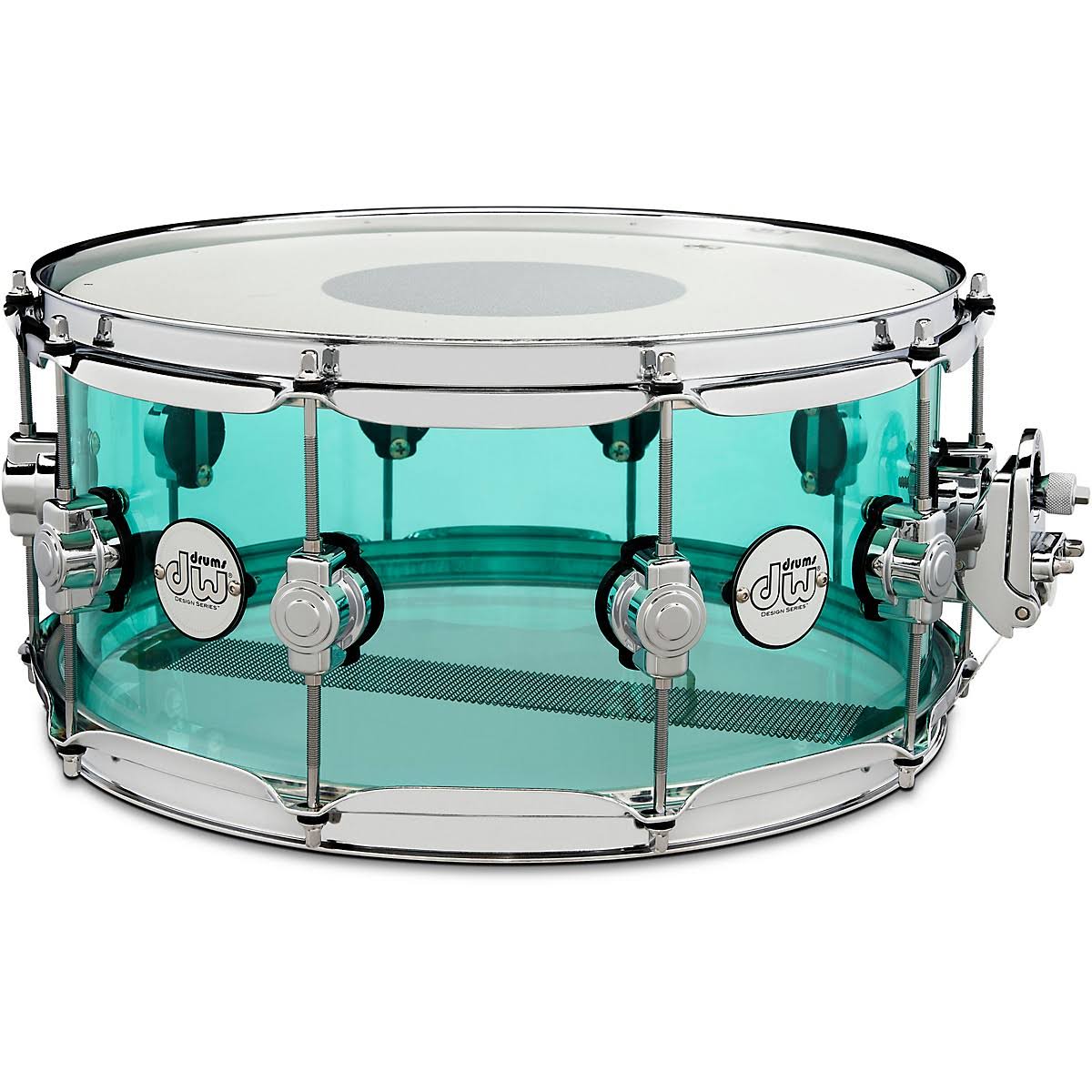 DW Design Series Acrylic Snare Drum 14 x 6.5 in. Sea Glass QC_JAG1YOWQ