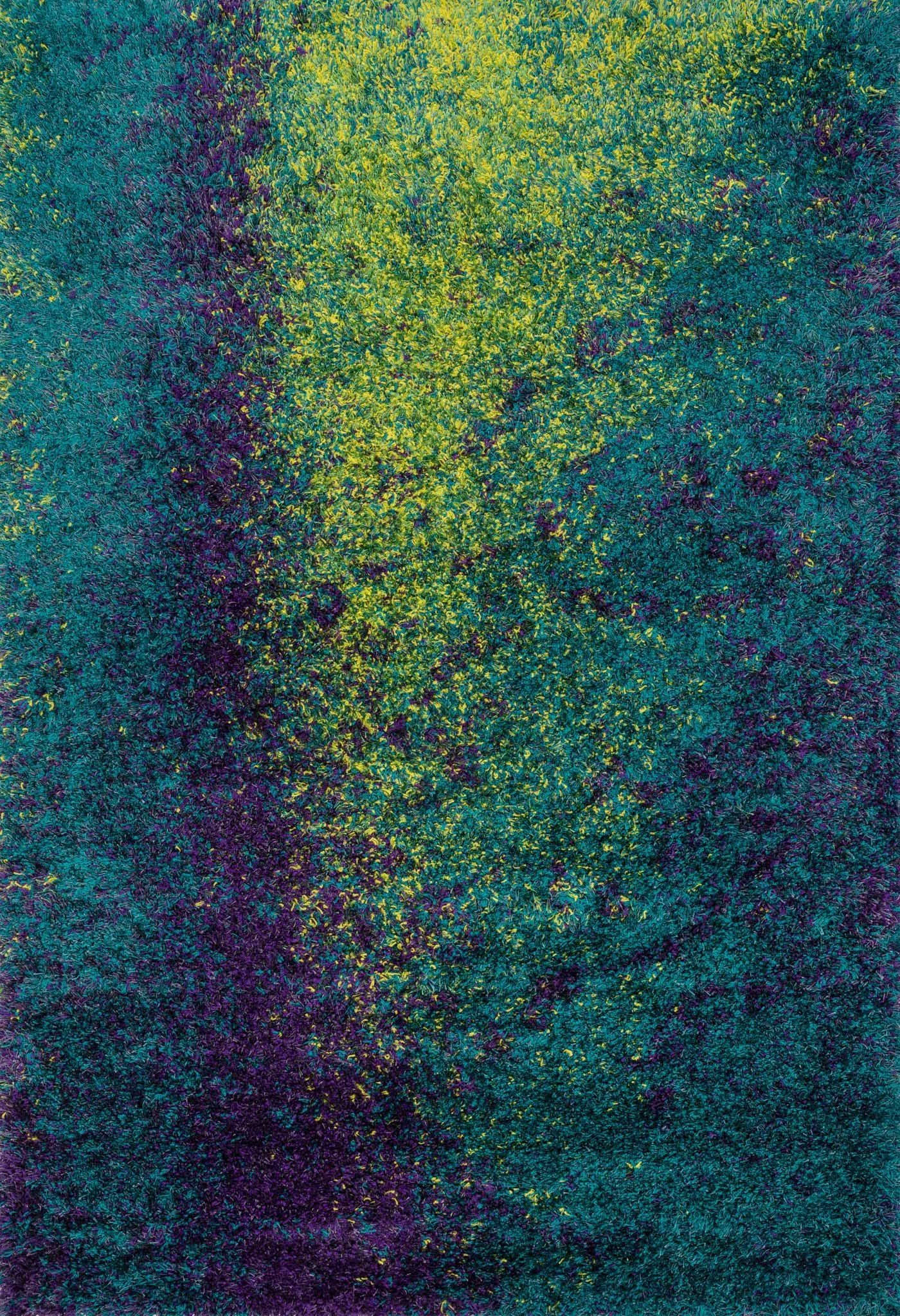 Loloi Barcelona Shag BS-03 Peacock / Lime Area Rug - 1'6 CJ_AJSVKAME