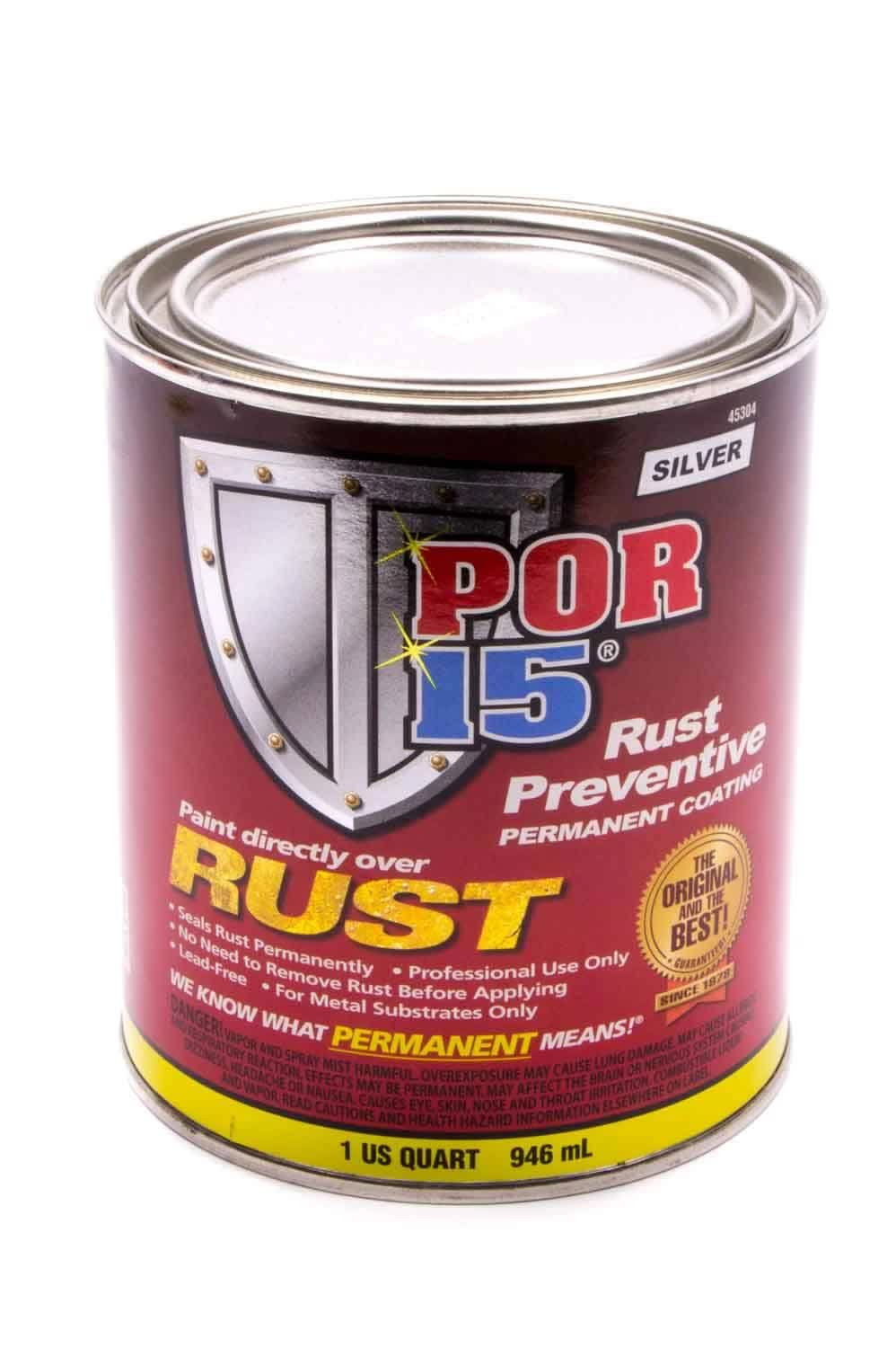 POR-15 45304 Silver Rust Preventive Coating - 1 Quart FA_SCLD3I5Q