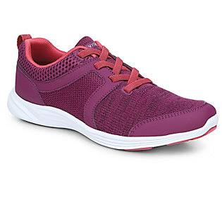 Vionic Knit Gored-Lace Sneakers - Malta, Size 8 Medium, Plum YO_GCDUQS0W