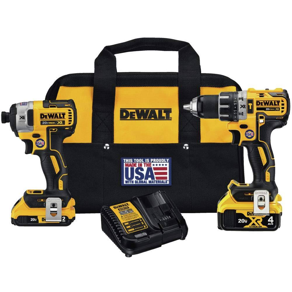 DeWalt DCK287D1M1R 20V Max XR Hammer Drill/Driver Impact Driver Combo Kit J4_T3SY0YON